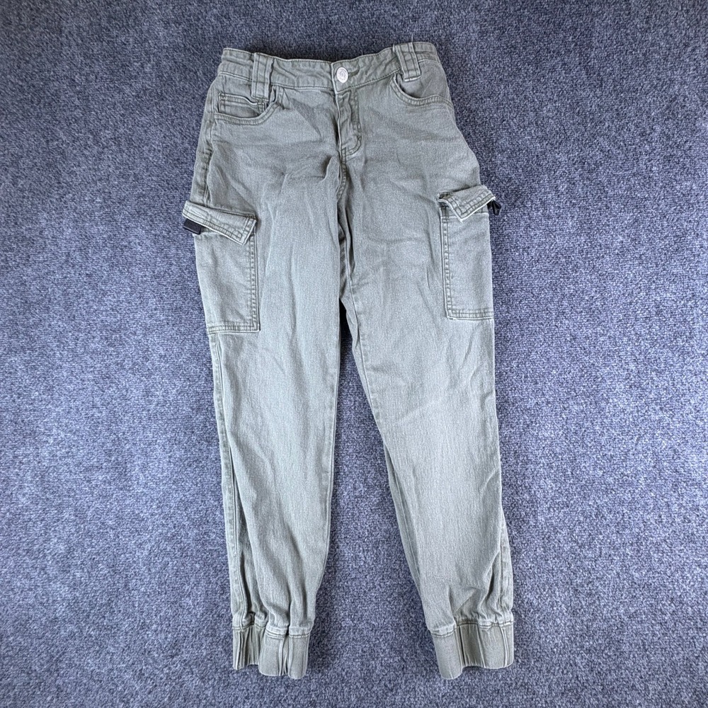 Almost Famous Olive‎ Green Cargo Jogger Pants Tapered Utility Mens Size 27x26